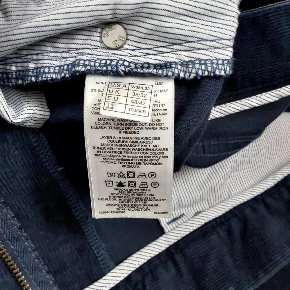 brooks brothers Corduroy slim fit pants